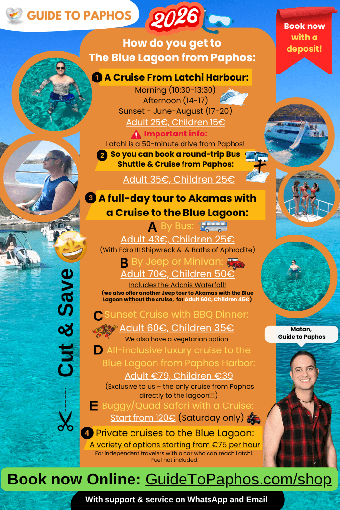 the blue lagoon from Paphos updated 2026