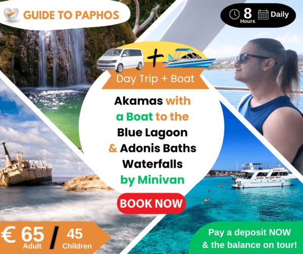 Mini Bus to Akamas with Adonis Baths Waterfalls & Blue Lagoon