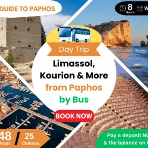 Day Tour from Paphos to Limassol, Kourion & More by Bus