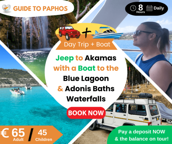 Jeep to Akamas with Boat to Blue Lagoon