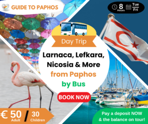 Roundtrip from Paphos to Larnaca, Lefkara, Nicosia & More by Bus
