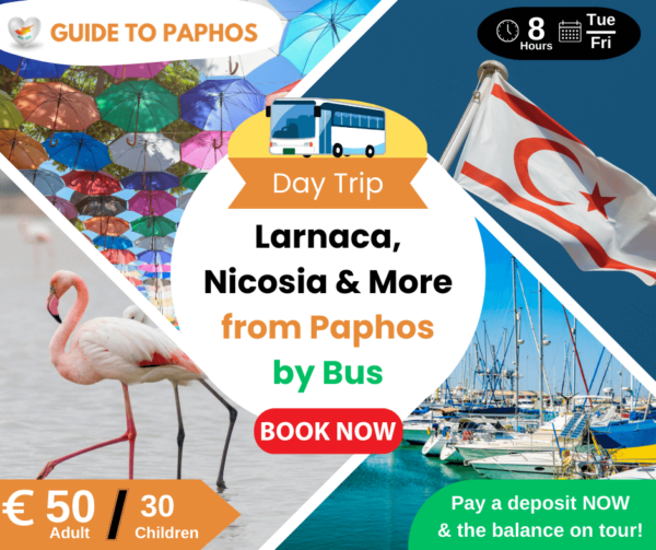 Roundtrip from Paphos to Larnaca, Nicosia & More by Bus