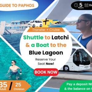 Shuttle Bus To Latchi Harbour & Boat To Blue Lagoon blue diamond