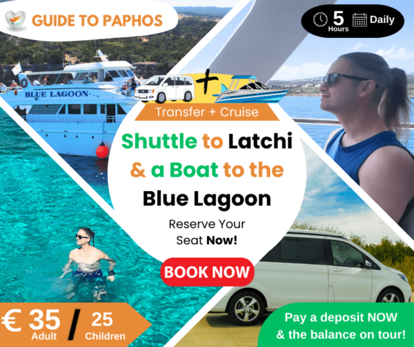 Shuttle Bus to Latchi Harbour & Boat to Blue Lagoon