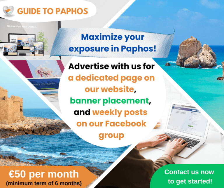 Advertising on Guide to Paphos