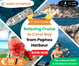 4-Hour Relaxing Cruise to Coral Bay from Paphos Harbour