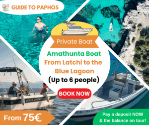 Amathunta Boat From Latchi to the Blue Lagoon (Up to 6 people)