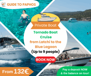 Tornado Boat Cruise from Latchi to the Blue Lagoon (Up to 9 people)