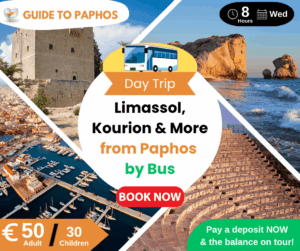 Day Tour from Paphos to Limassol, Kourion & More by Bus